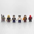 6pcs Deadpool Golden Age Zenpool Wolverine Pyro Sabretooth Minifigures Toys