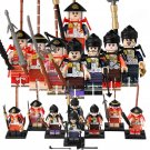 8pcs Japanese Samurai Masanari Shimizu Heihachi Satsuki Aoi Minifigures Toys