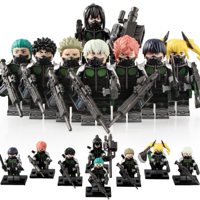 8pcs Kaiju No. 8 the Third Division Mina Soshiro Reno Iharu Minifigures Toys