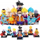 8pcs Dragon Ball Super Goku Black Gogeta Jiren Golden Frieza Minifigures Toys