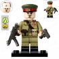 4pcs WW2 Soviet Union Infantry Commander Soldiers Minifigures Building Toys