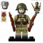 4pcs WW2 Soviet Union Infantry Commander Soldiers Minifigures Building Toys