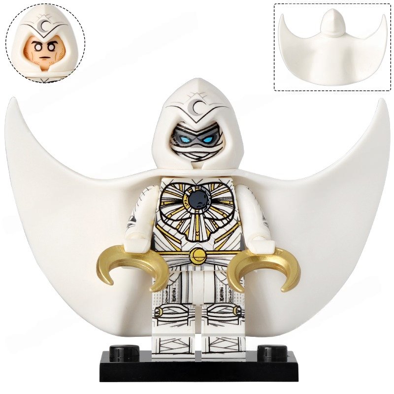 Marvel Superhero Moon Knight Minifigures Accessories Building Toys