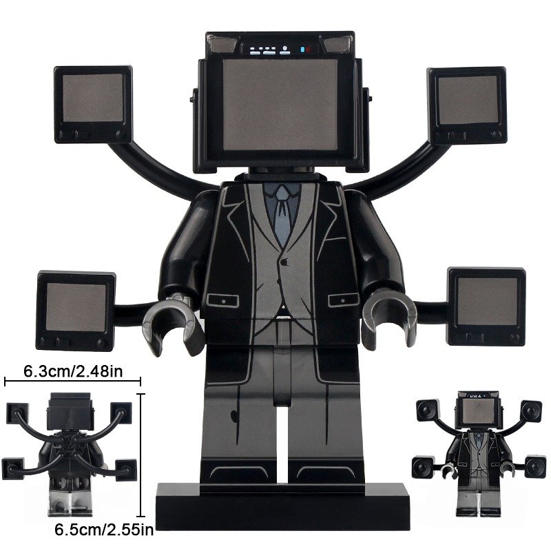 Large TV Man Skibidi Toilet Minifigures Building Toys