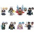 8pcs One Piece Rayleigh Kuma Dragon Benn Beckman Kuzan Shiryu Minifigures Toys