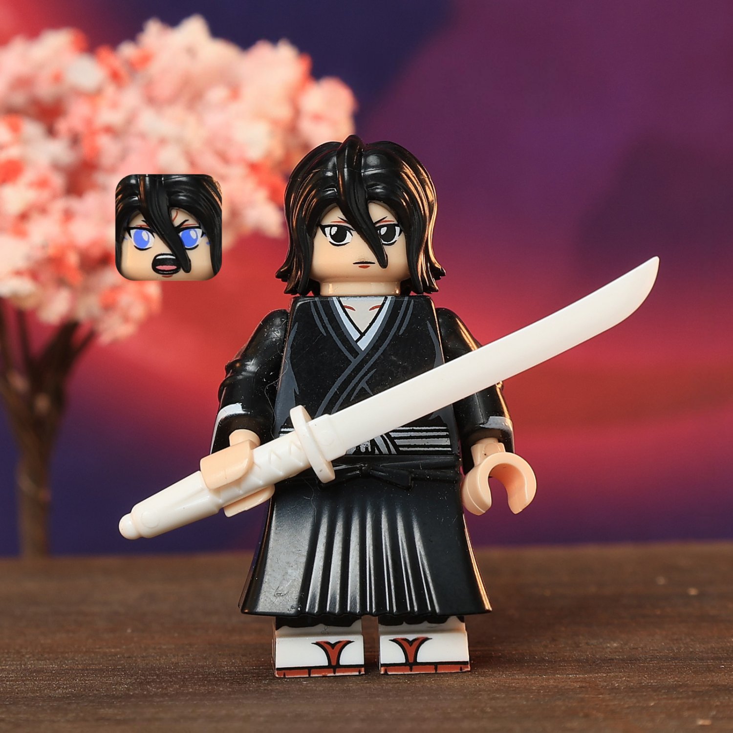 Anime Bleach Rukia Kuchiki Minifigures Toy Gifts for children