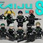 8pcs Anime Kaiju No.8 Mina Reno Aoi Iharu Hibino Kikoru Minifigures Toy Gifts