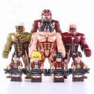 8pcs Attack on Titan Allen Mikasa Levi Ackerman Eren Yeager Minifigures Toy Gift