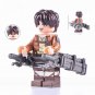8pcs Attack on Titan Allen Mikasa Levi Ackerman Eren Yeager Minifigures Toy Gift