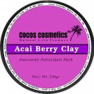 Acai berry / Acai Antioxidant mask / Brazilian Clay detox mask /  Brasil Acai