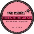 Raspberry French Pink Clay facial antioxidant mask