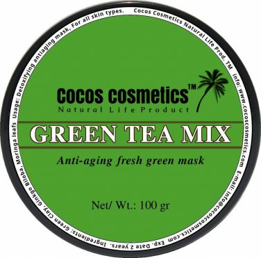 Matcha green tea mix clay mask - French green clay