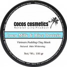 Whitening Mask Coconut Milk And Rice Protein Facial Mask by Cocos Cosmetics