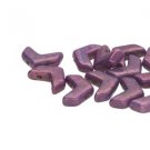Chevron Duo 10x4 Purple Vega 30 Beads Czech glass 2 hole beads