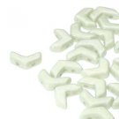 Chevron Duo 10x4 Green Luster 30 Beads Czech glass 2 hole light green, pale green beads