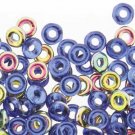 O Beads 3.8x1mm Sapphire Vitrail  ~7.1gmCzech glass beads for beadwork, bead embroidery