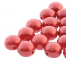 8mm Candy Bead, Pastel Dark Coral ~20 beads