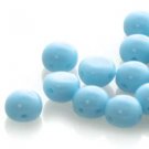 8mm Candy Bead, Light Blue, ~20 beads