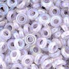 TOHO Demi Round 8/0 3mm Inside-Color Rainbow Crystal/Pale Lavender-Lined ˜7gm beads color 786