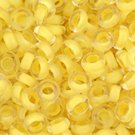 TOHO Demi Round 8/0 3mm Inside-Color Frosted Crystal/Butter-Lined ˜7gm beads color 961F