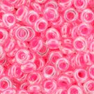TOHO Demi Round 8/0 3mm Luminous Neon Pink ˜7gm beads color 978