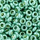TOHO Demi Round 8/0 3mm PermaFinish - Galvanized Green Teal ˜7gm beads color PF561