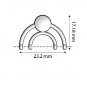 Cymbal PLATANI IV-11/0 EARRING ROSE GOLD PLATE BAG/2