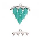 VANI IV GEMDUO Bead Ending SILVER PLATE ea