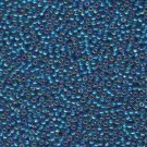 Miyuki 11/0 Round Seed Bead SILVER LINED CAPRI BLUE AB ˜24gm color 91025