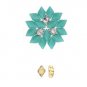 ARETI - GEMDUO BEAD SUB 24K GOLD PLATE, EA