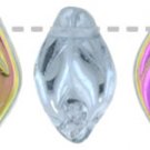 Leaves 2/7mm Vitrail Alexandrite 25 ct Czech Glass Beads