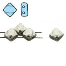 2 Hole Silky 6mm Crystal Full Labrador, 40 Beads SQ206-00030-27000