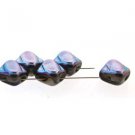2 Hole Silky 6mm Twinkle Graphite, 40 Beads SQ206-00030-98555