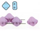 2 Hole Silky 6mm Pastel Lilac, 40 Beads SQ206-25012