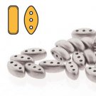 CALI 3x8mm 3-hole beads BRONZE ALUMINUM, aprx 9 gm CAL3800030-01700