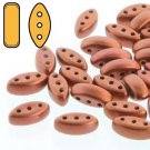 CALI 3x8mm 3-hole beads BRONZE FIRE RED, aprx 9 gm CAL3800030-01750