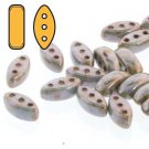 CALI 3x8mm 3-hole beads CHALK/LAZURE BLUE, aprx 9 gm CAL3803000-65431