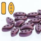 CALI 3x8mm 3-hole beads PASTEL BORDEAUX,  aprx 9 gm CAL3825032