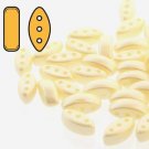 CALI 3x8mm 3-hole beads PASTEL CREAM,  aprx 9 gm CAL3825039