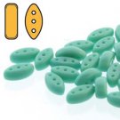 CALI 3x8mm 3-hole beads GREEN TURQUOISE,  aprx 9 gm CAL3863130