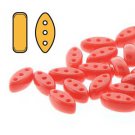 CALI 3x8mm 3-hole beads RED OPAQUE,  aprx 9 gm CAL3893190