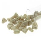 Kheops beads par Puca 6mm LIGHT OLIVE SILK MATTE apx 7.8g  green Czech glass beads
