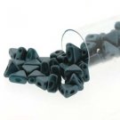 Kheops beads par Puca 6mm  PASTEL PETROL apx 59 beads, apx 7.8g blue Czech glass beads
