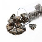 Kheops beads par Puca 6mm TWEEDY LIGHT COPPER apx 52 beads  apx 7.8g speckled Czech glass beads