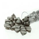 Kheops beads par Puca 6mm  PASTEL GREY apx 5 beads  apx 7.8g GRAY Czech glass beads