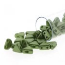 Kheops beads par Puca 6mm  PASTEL OLIVINE ˜60bds, apx 7.8g green Czech glass beads