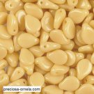 Pip 5X7mm OPAQUE BEIGE, aprx 60 Czech glass beads