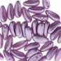 4X11mm 2-hole CHILLI BEAD PASTEL LILAC, aprx 40bds