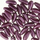 4X11mm 2-Hole CHILLI BEAD PASTEL BORDEAUX, aprx 40bds