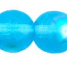 Round Beads 6mm AB Aquamarine 5-06x-6002 Czech glass